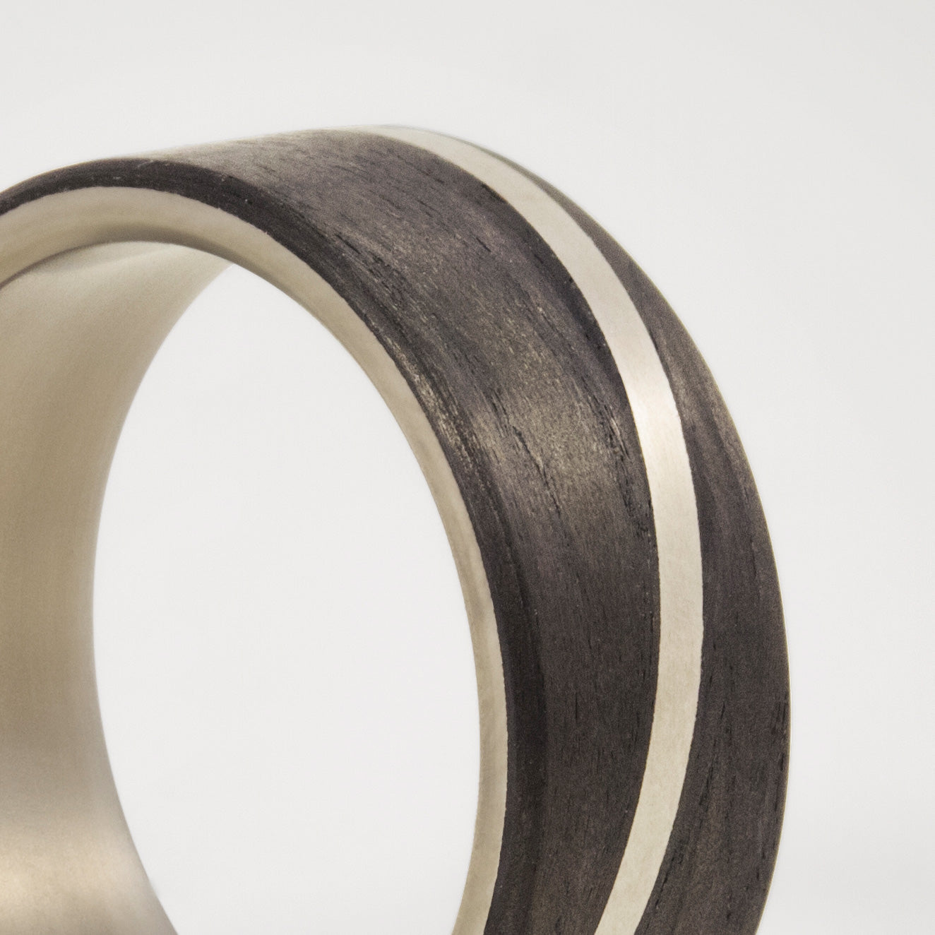 Carbon fiber and titanium Diagonal Ring
